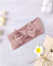 Knitted Organic Cotton baby Headbands 0-3 Months Set of 3 colors  
